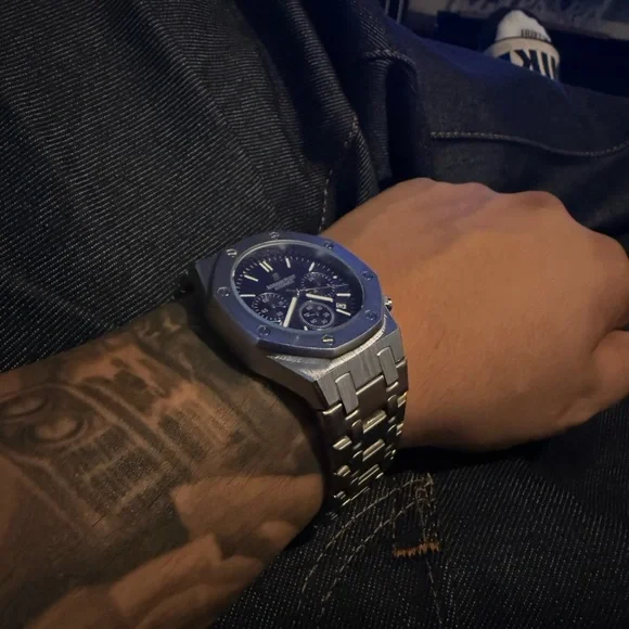 Audemars Piguet Silver Case with Deep Blue Dial - Picture 3 of 5